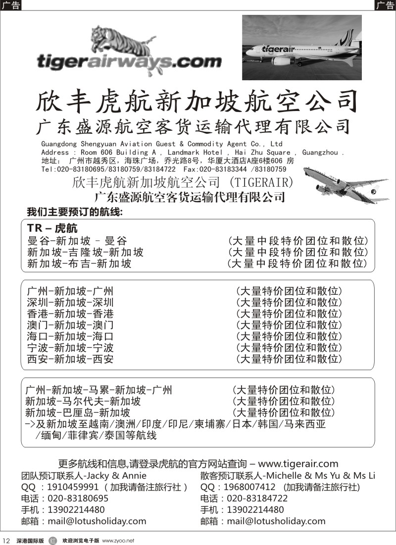 r黑012  欣丰虎新加坡航空公司