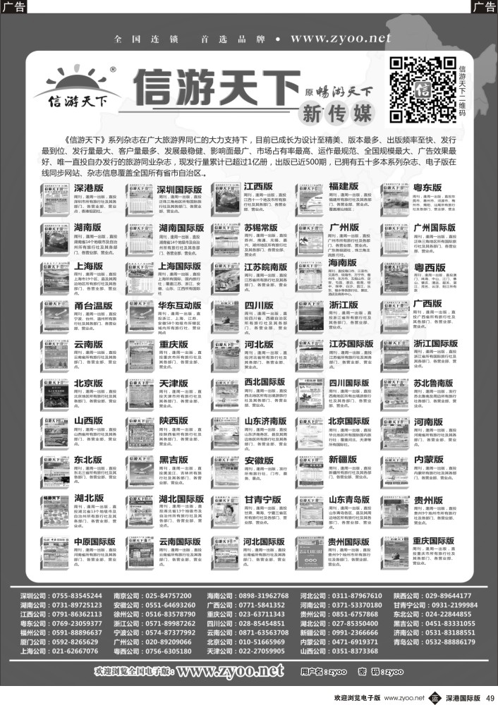 b黑049  《信游天下》系列杂志