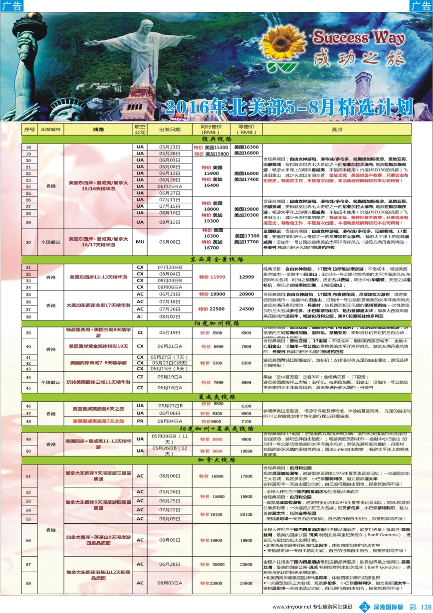 b彩139  广州成功之旅－－欧洲、美洲、南美计划