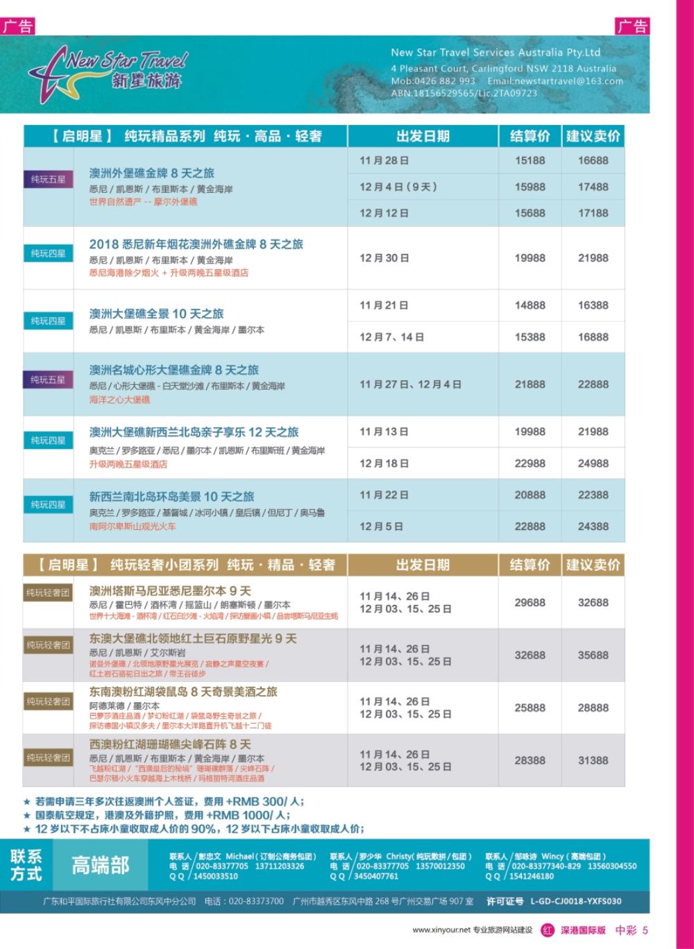 r中彩05  新星旅游--澳纽专线4