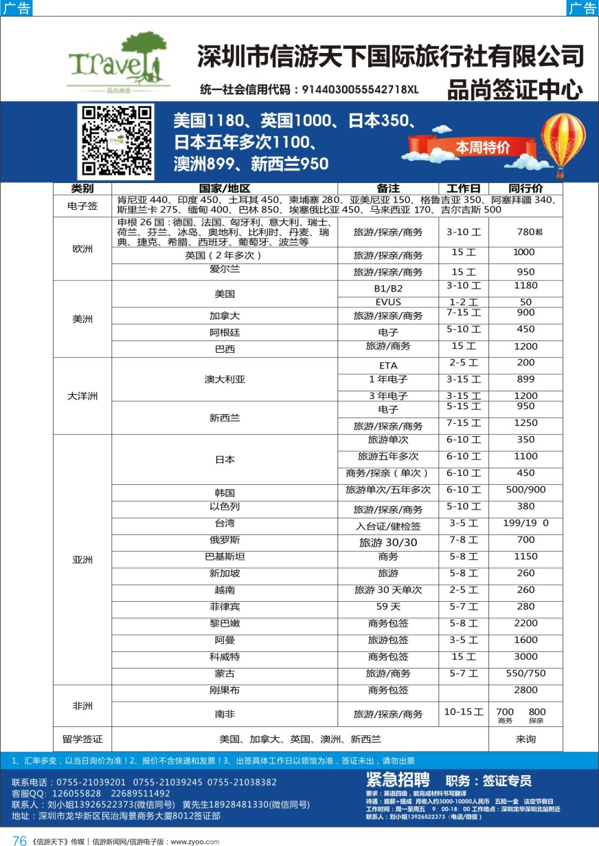 b彩076  品尚签证-一手日本欧美加澳新健检签特惠