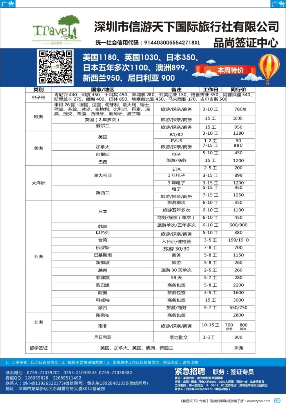 b彩069  品尚签证-一手日本欧美加澳新健检签特惠