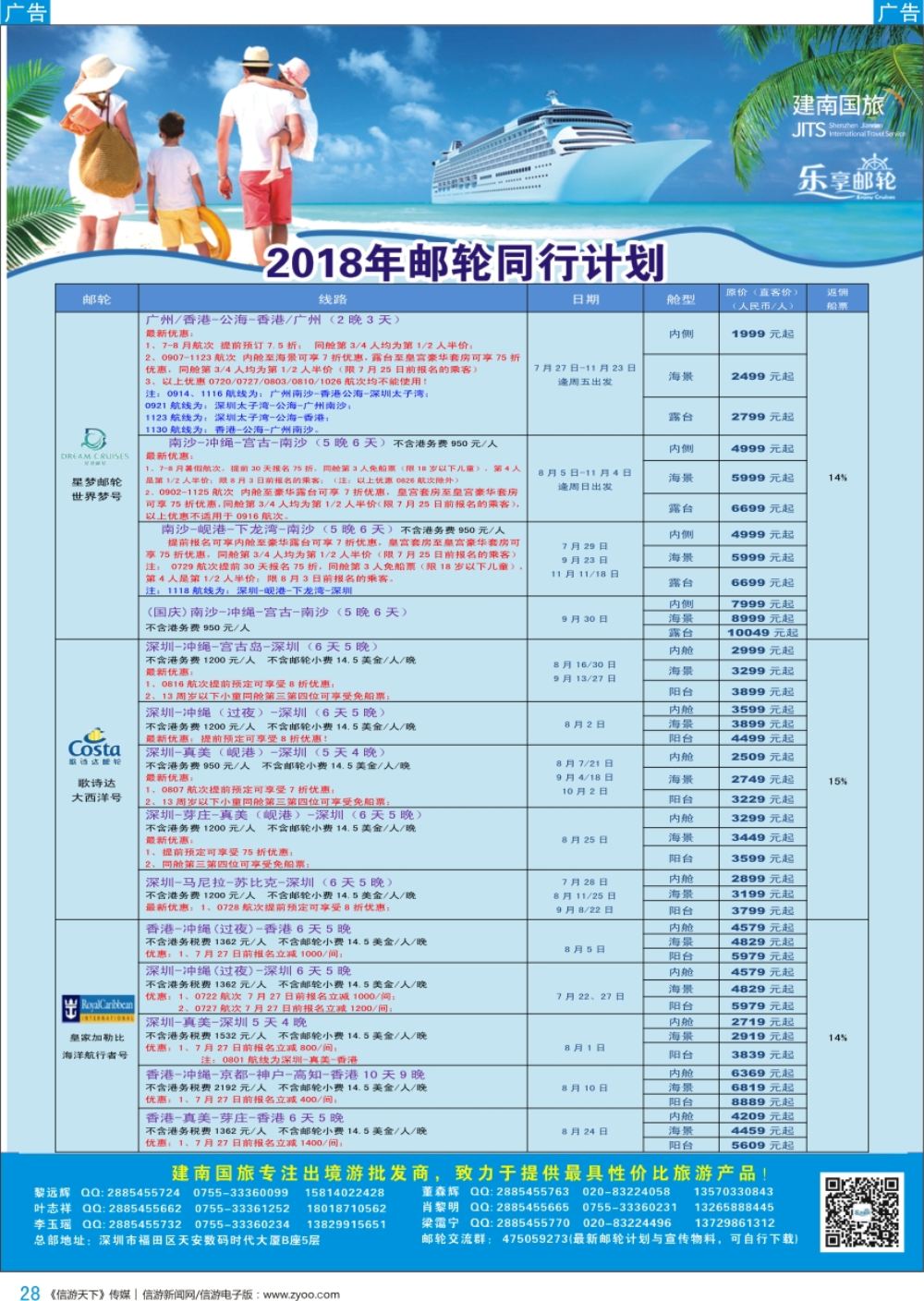 b彩028  建南国旅-邮轮专线