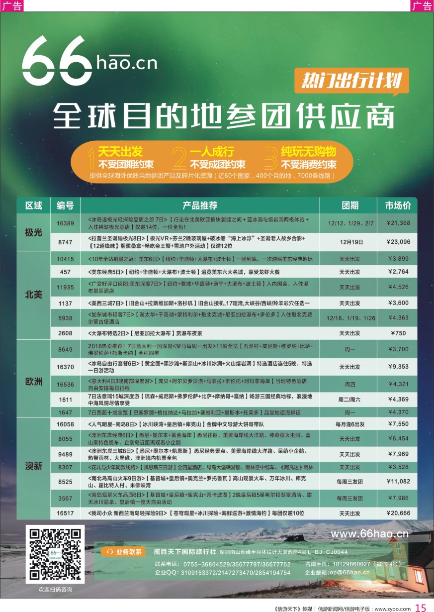 r彩015  全球目的地参团供应平台66hao-极光欧美澳新热销