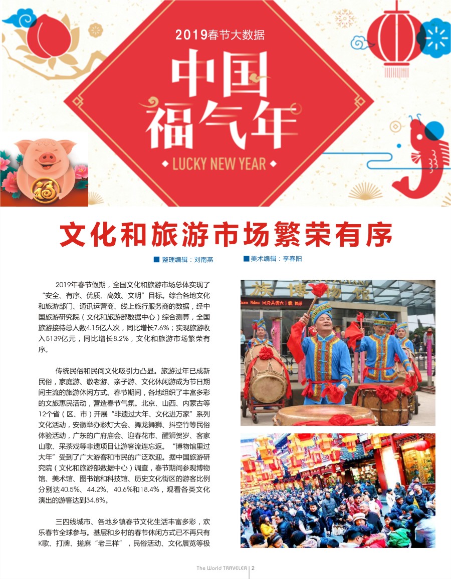 r扉2  春节大数据 -文化和旅游市场繁荣有序