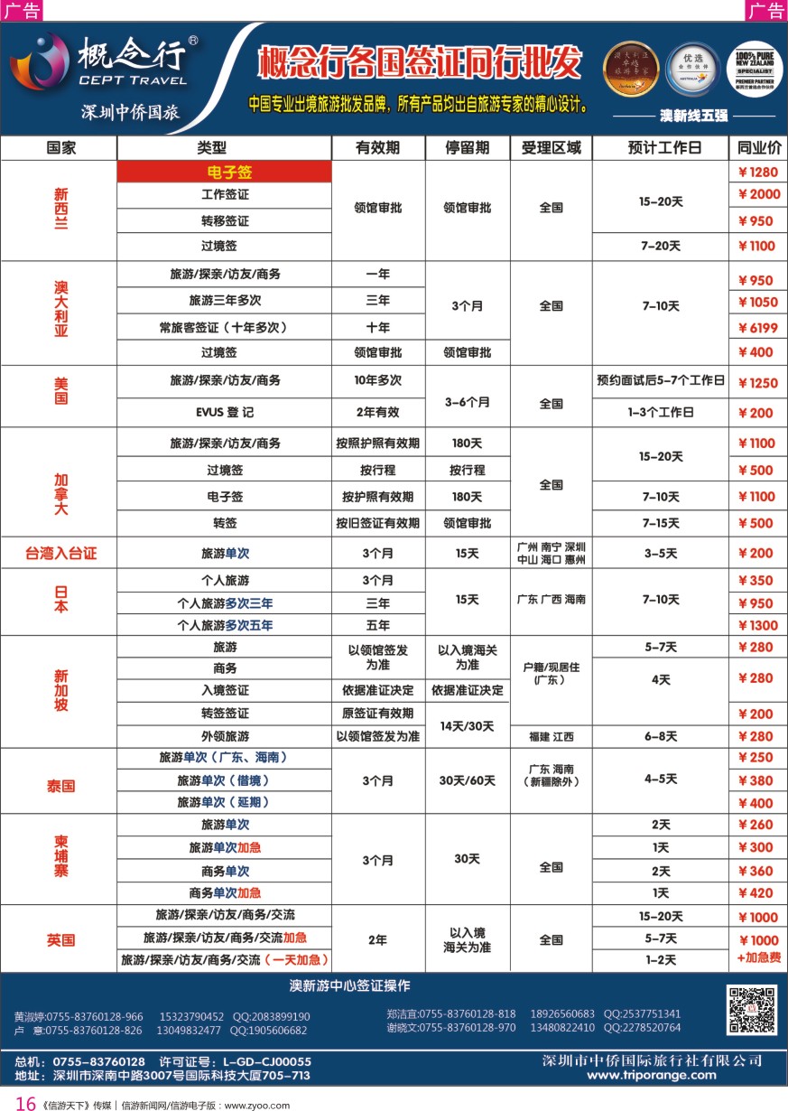 r彩016  概念行CEPT—各国签证同行批发