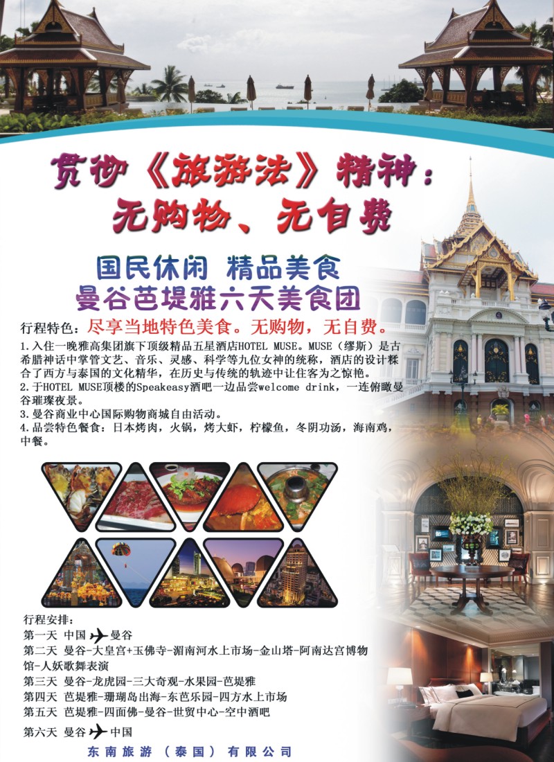 彩b0拉页 东南旅游（泰国）有限公司2