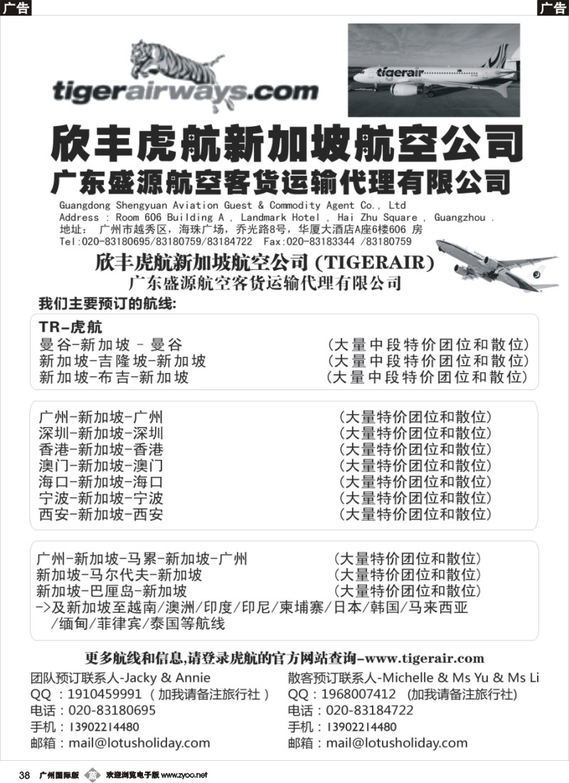 b038 欣丰虎新加坡航空公司