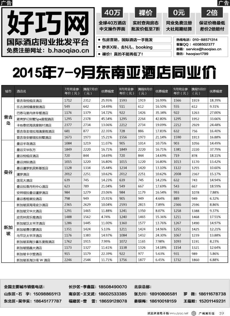 r039 好巧网-国际酒店同业批发平台