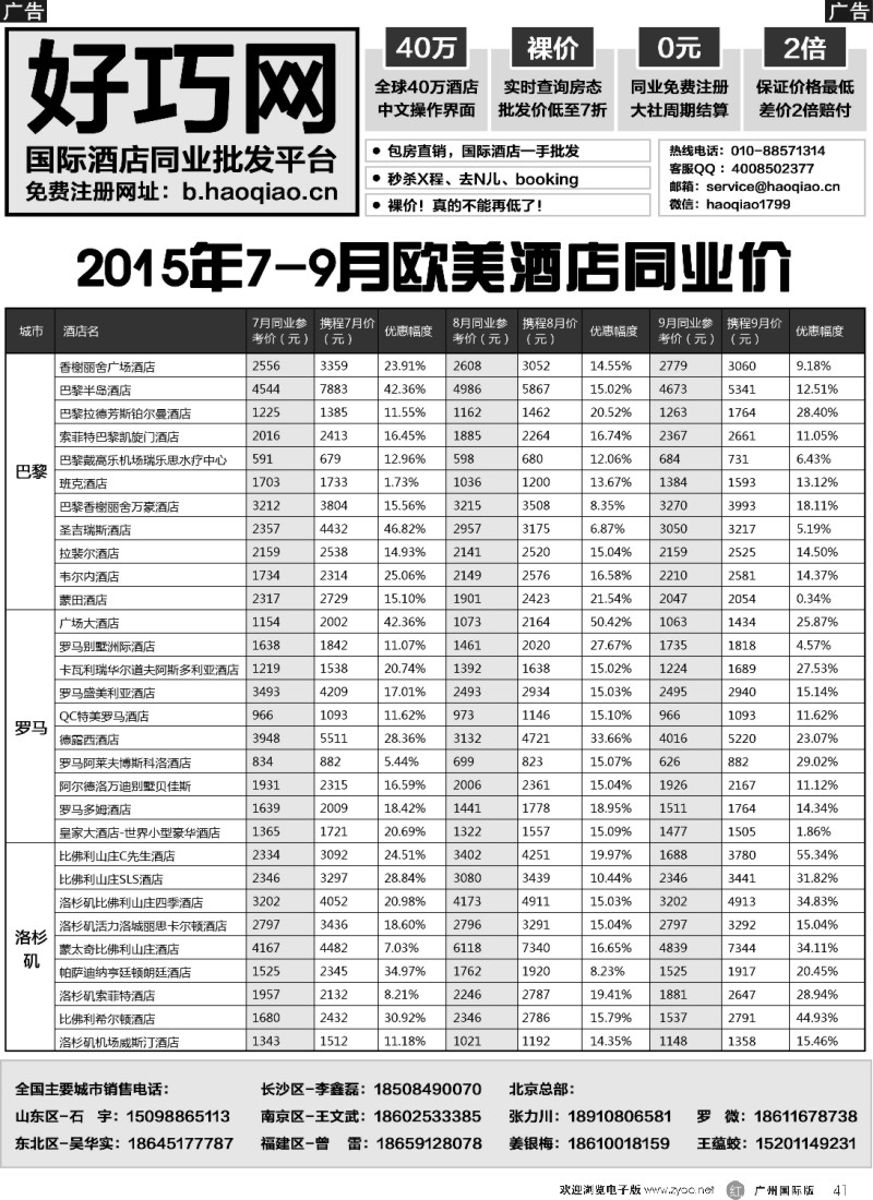 r041 好巧网-国际酒店同业批发平台
