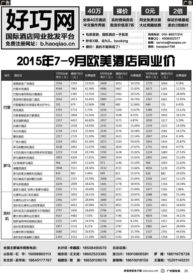 r035 好巧网-国际酒店同业批发平台