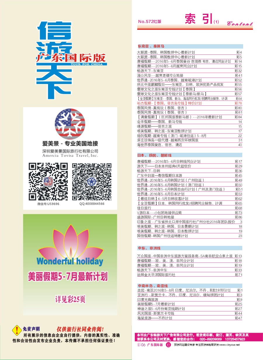 572期 广州国际版分类索引（红版）