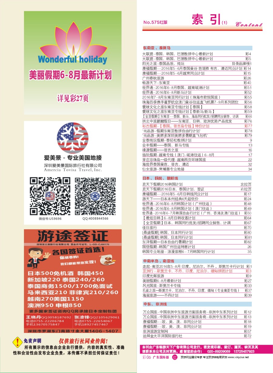 575期 广州国际版分类索引（红版）