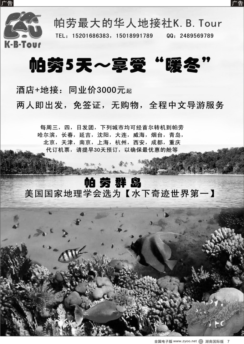 R07 海岛假期-帕劳专线（青岛）