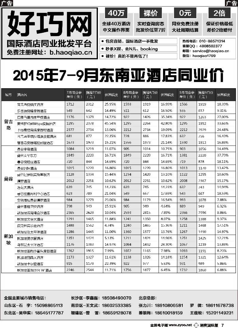 B007  好巧网-国际酒店同业批发平台