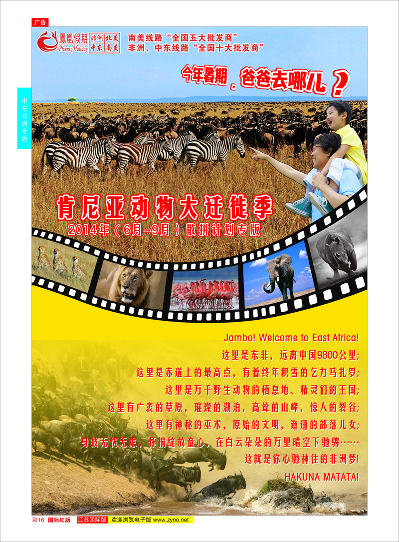 16 凤凰假期-非洲。中东。美洲  中东非洲专线