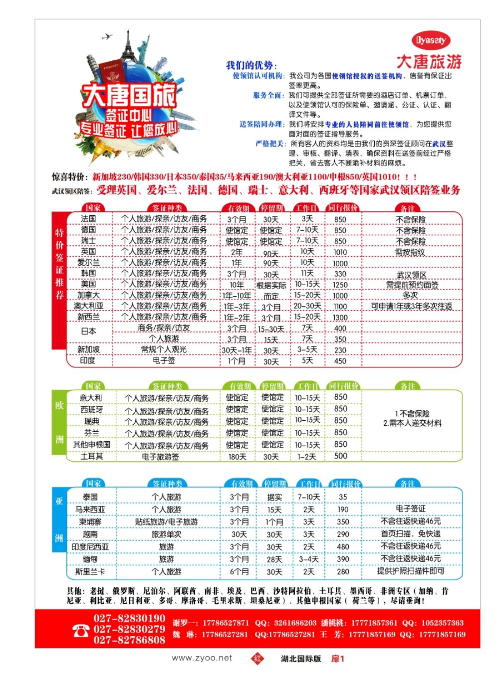扉1大唐国旅签证