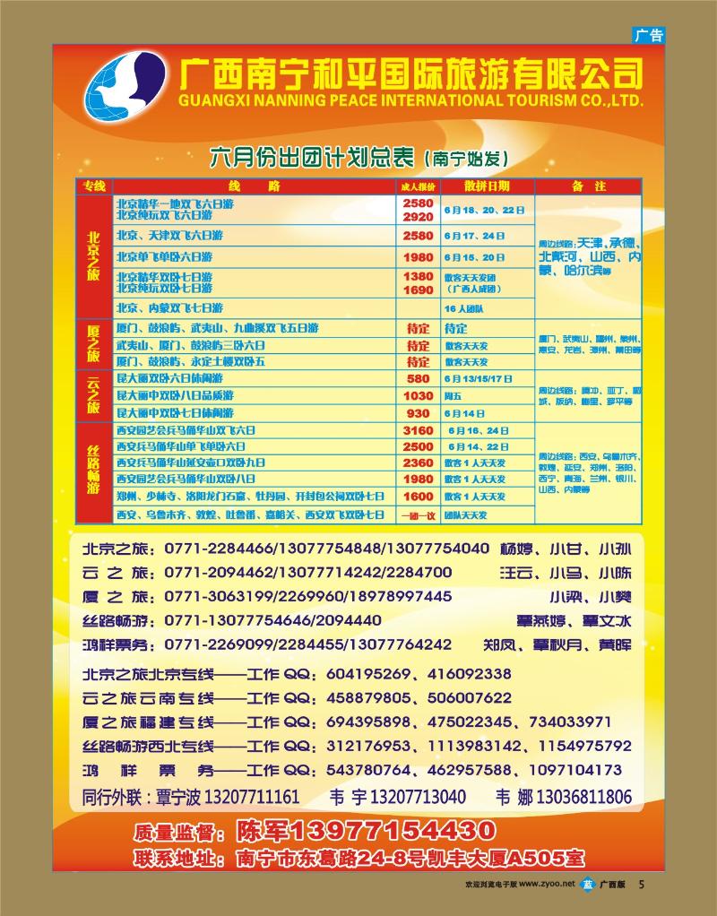 bb05广西南宁和平国际旅游有限公司