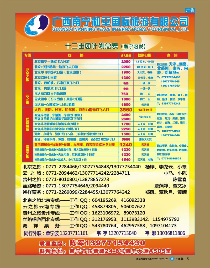 bb05广西南宁和平国际旅游有限公司
