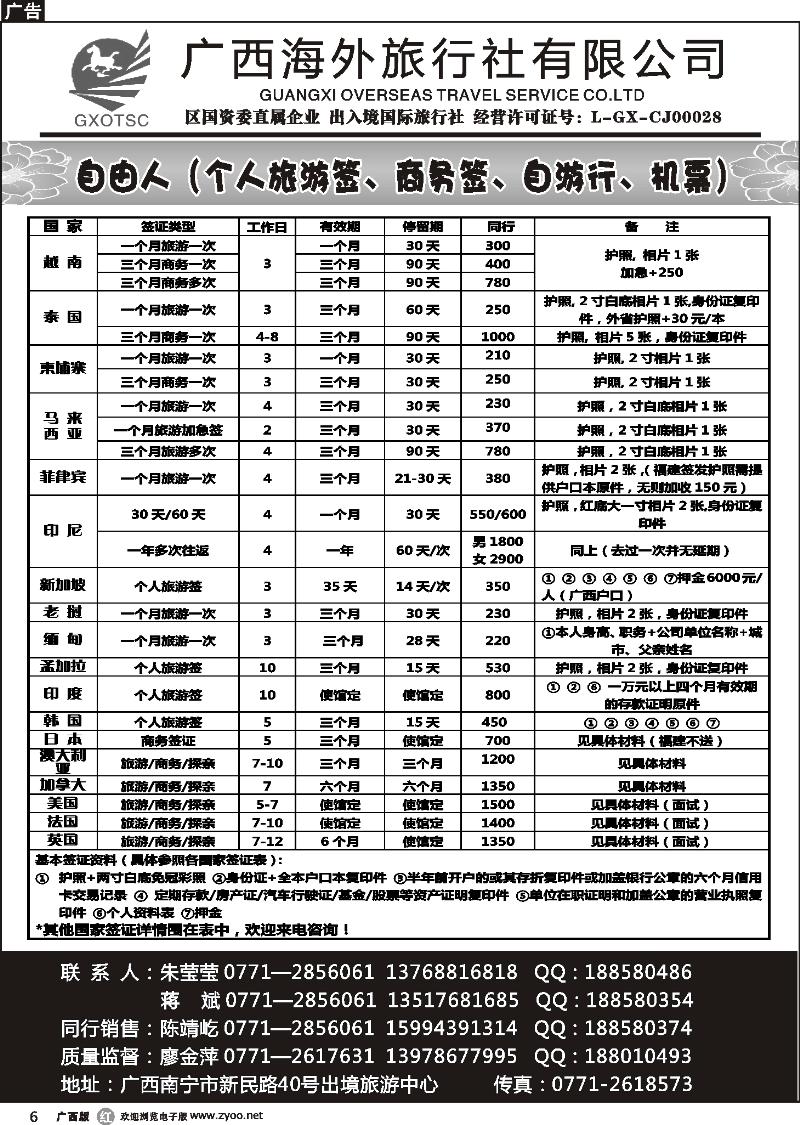 r06自由人（签证、自由行、机票）