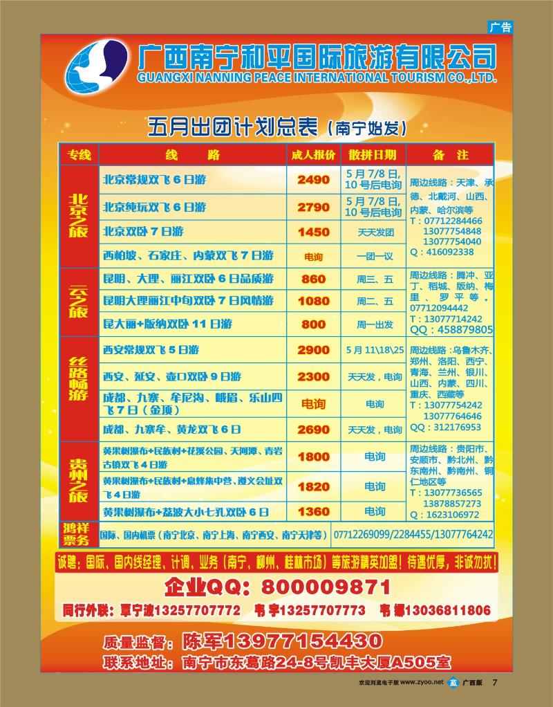 bb07广西南宁和平国际旅游有限公司