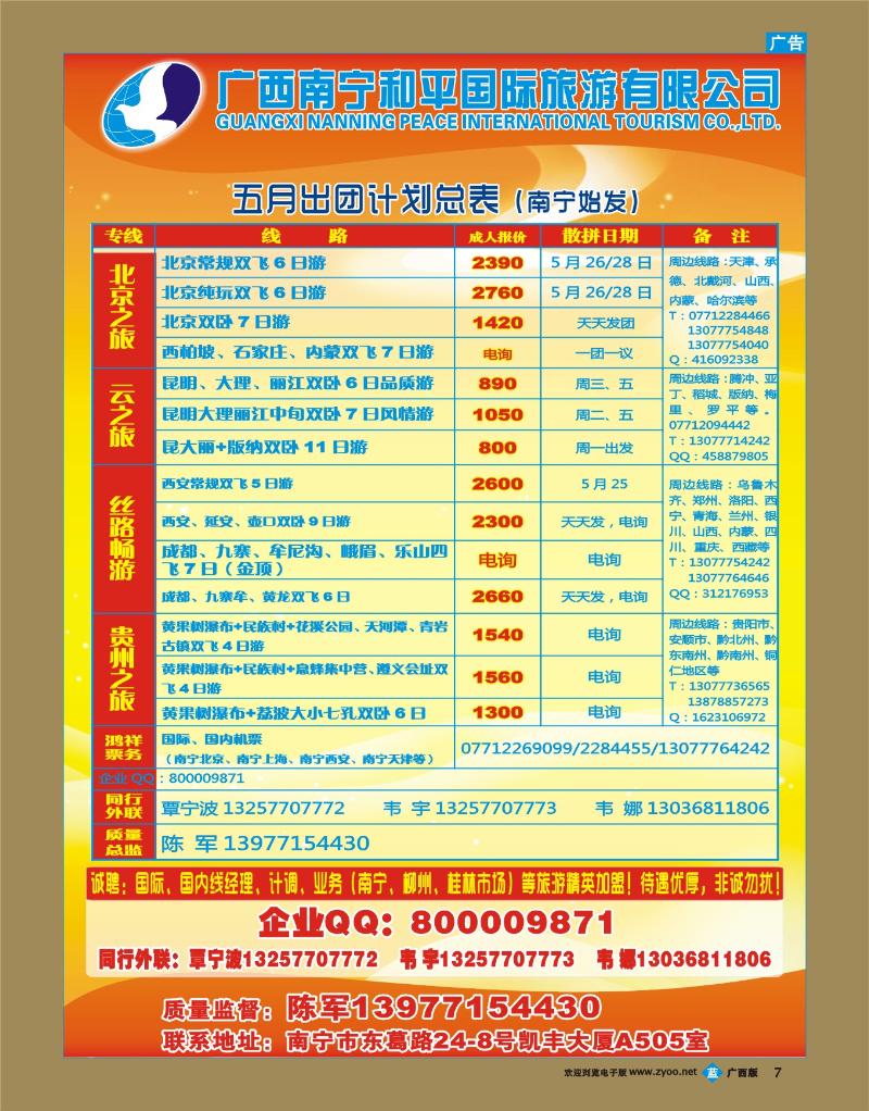 bb07广西南宁和平国际旅游有限公司