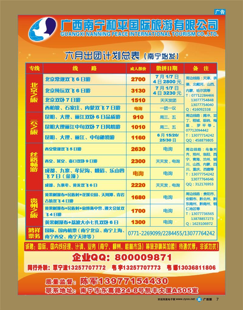 bb07广西南宁和平国际旅游有限公司