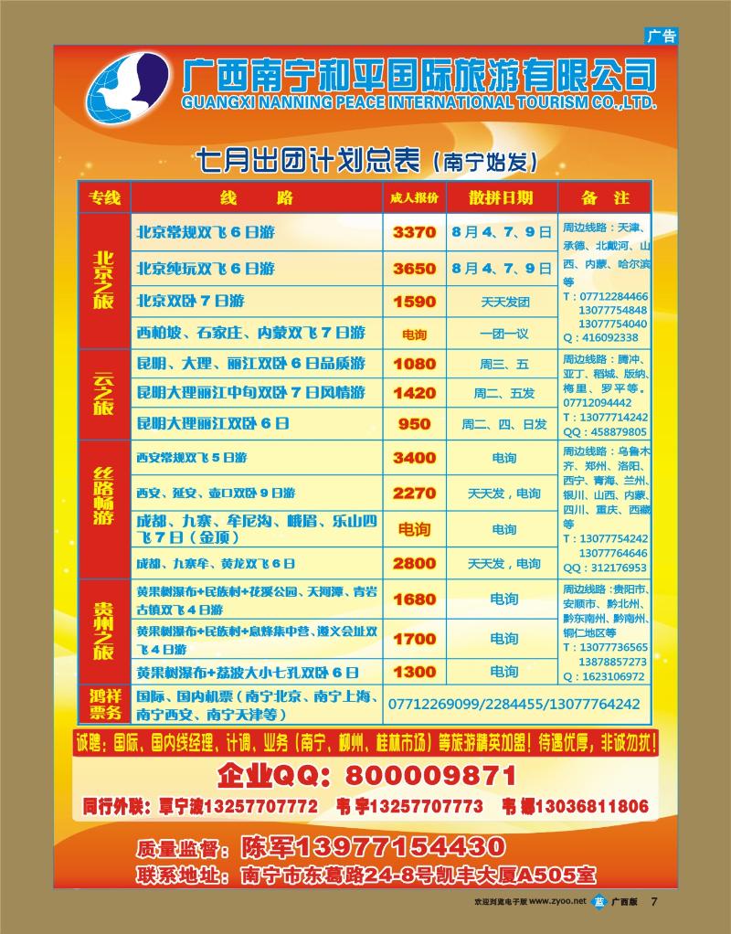 bb07广西南宁和平国际旅游有限公司