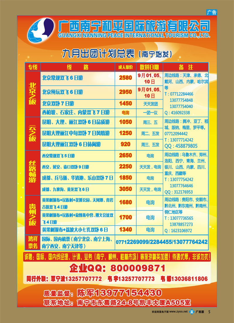 bb05广西南宁和平国际旅游有限公司