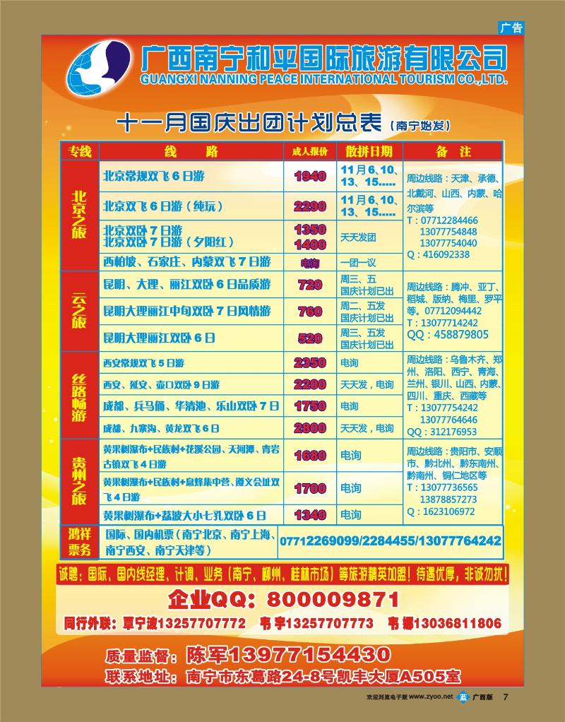 bb07广西南宁和平国际旅游有限公司