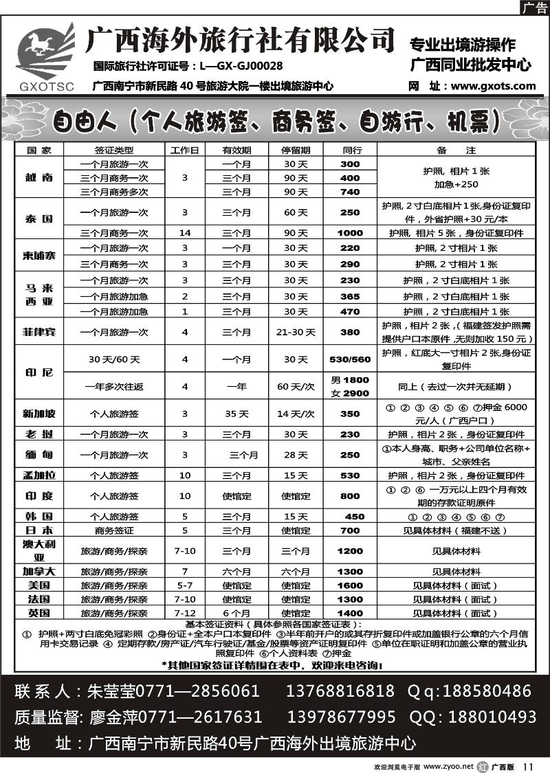 r11自由人（签证、自由行、机票）