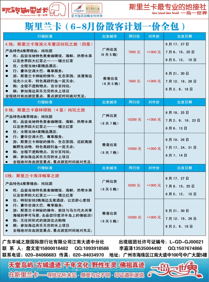 彩90江波 斯里兰卡专家——玩转斯里兰卡（广国+深国）