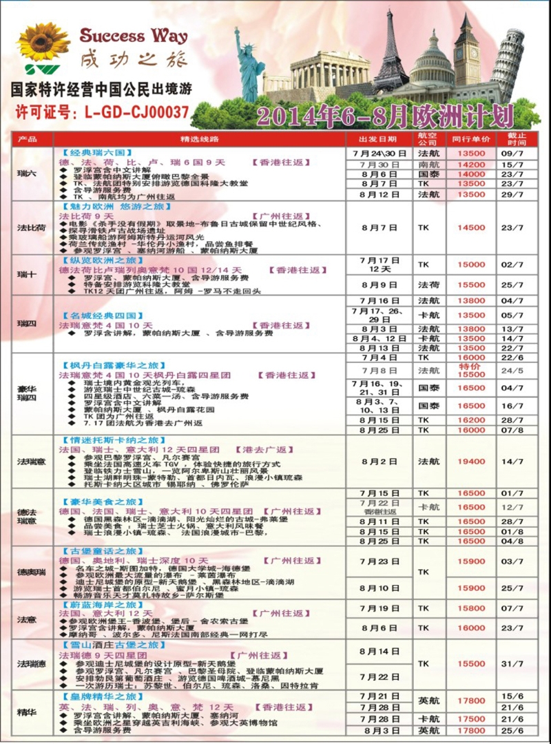 彩151 成功之旅---欧洲计划