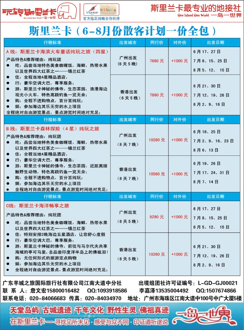 彩090江波 斯里兰卡专家——玩转斯里兰卡（广国+深国）