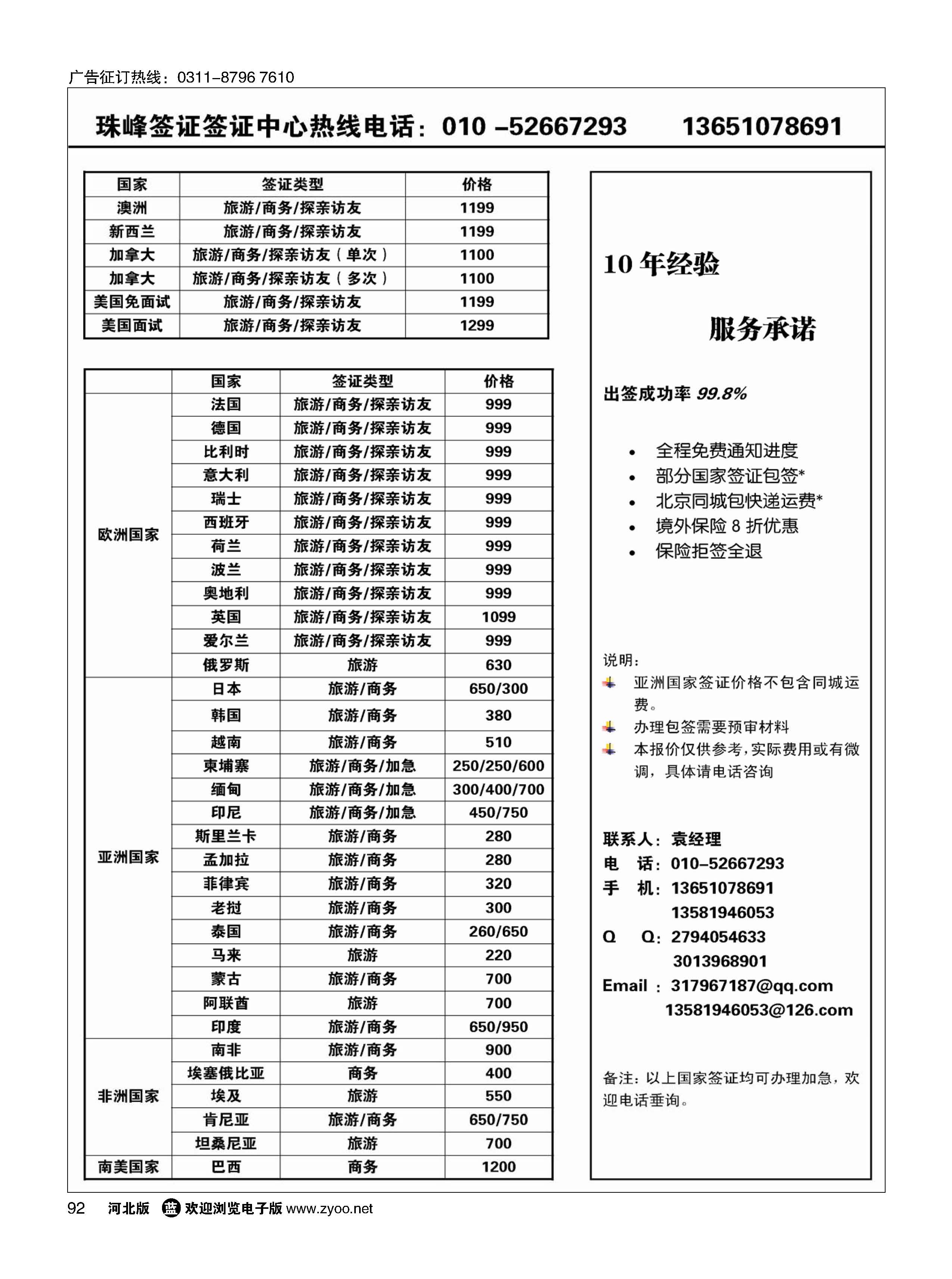92 珠峰签证 