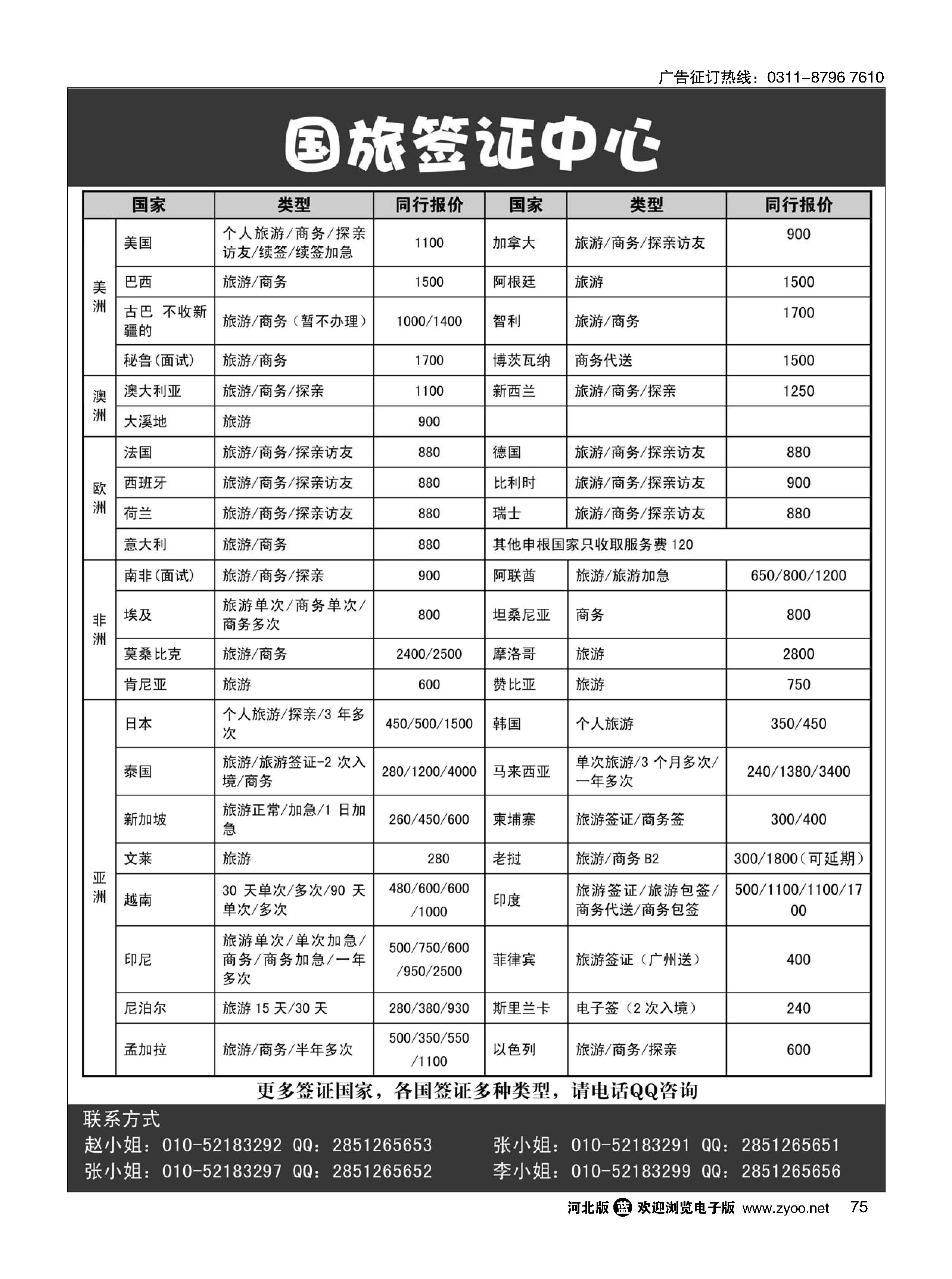 75 国旅签证中心