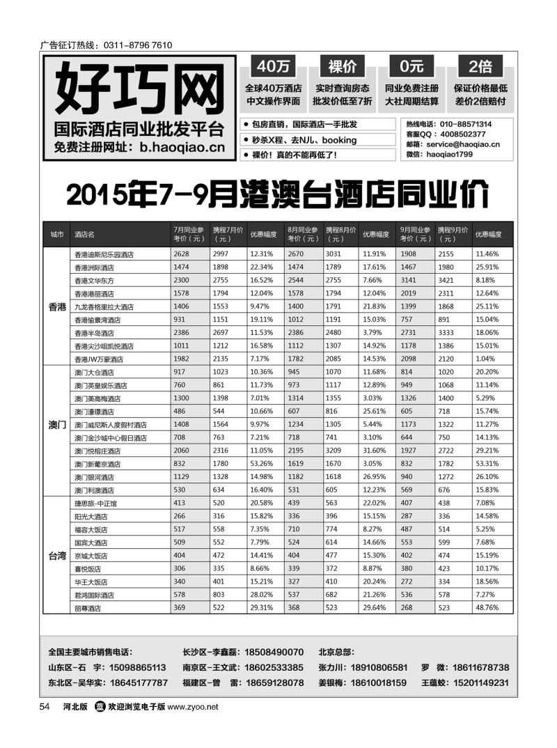 54 好巧网-国际酒店同业批发平台 