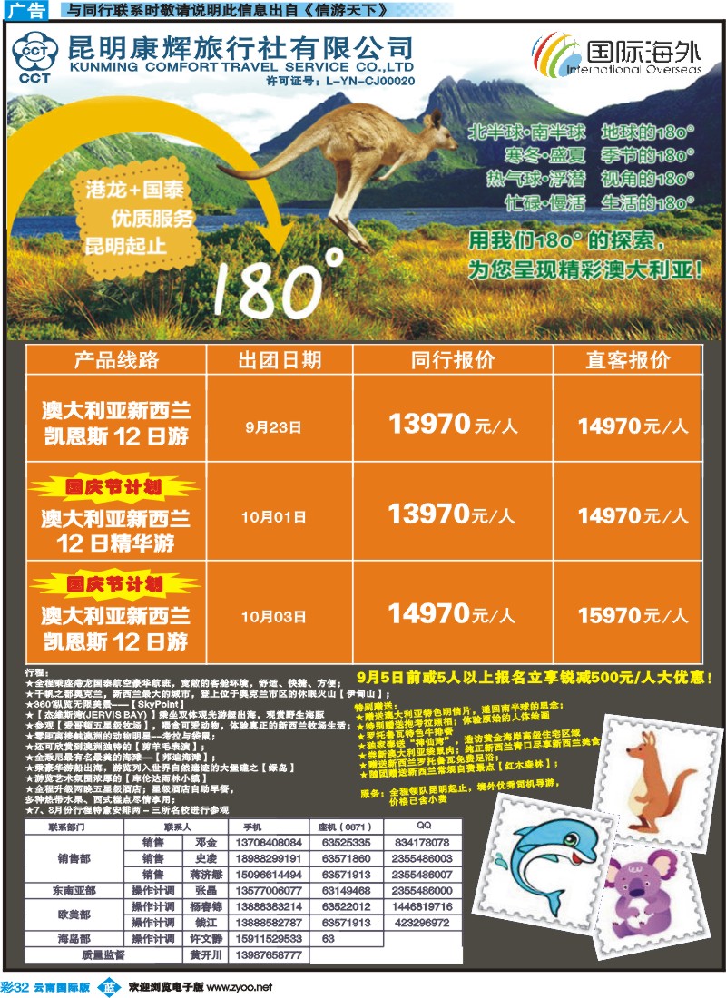 彩b032 昆明康辉309-国际海外-澳新计划3