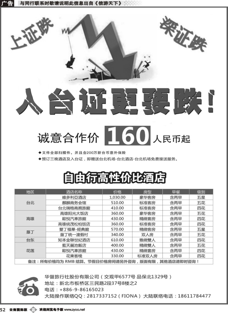 b052 简美 台湾一手自由行入台证件
