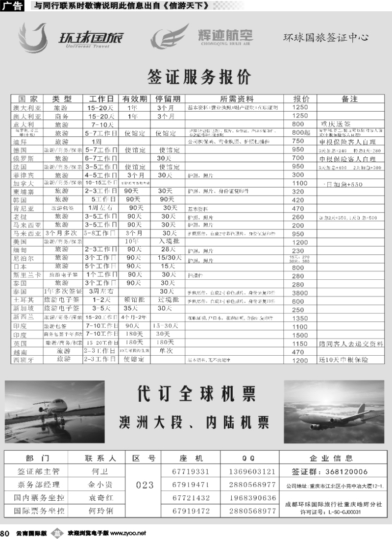 b080 Z-走遍全球-签证报价 