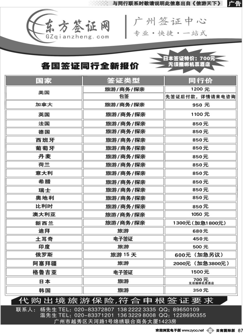 b087 东方签证网（广西国际）