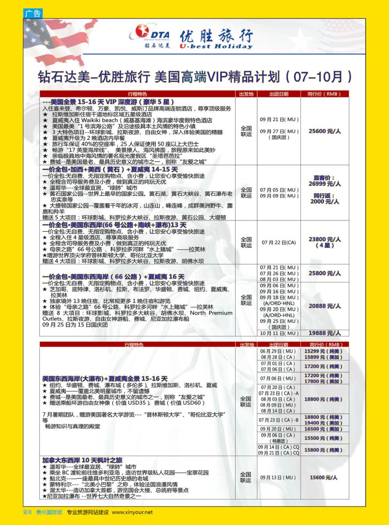 彩8  DTA钻石达美--美国VIP高端散拼