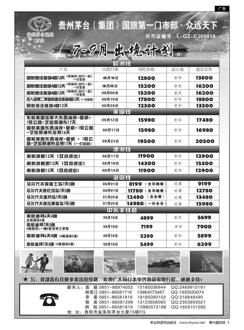 5  贵州茅台（集团）国旅第一门市部·众远天下｛01948｝