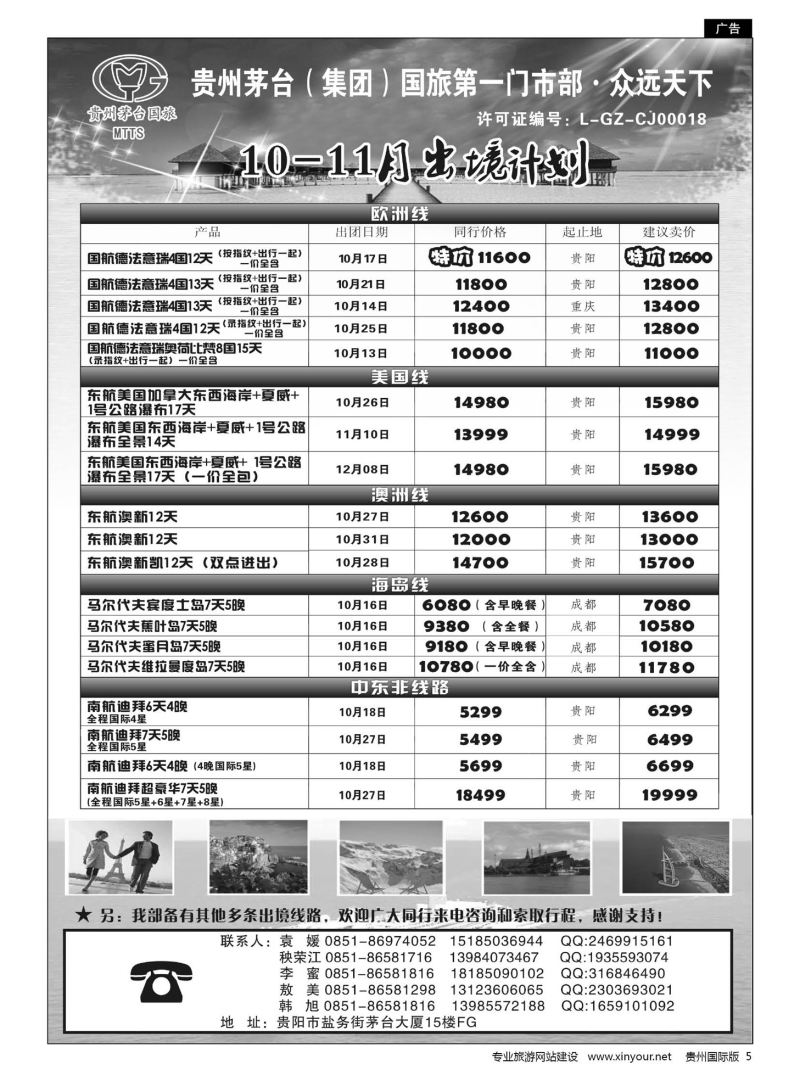 5  贵州茅台（集团）国旅第一门市部·众远天下｛01948｝