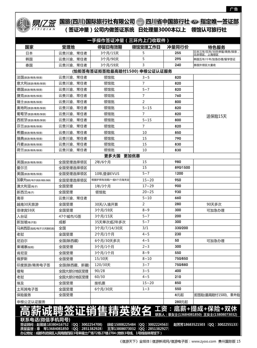 15  四川国际旅行社有限公司-易亿签签证中心
