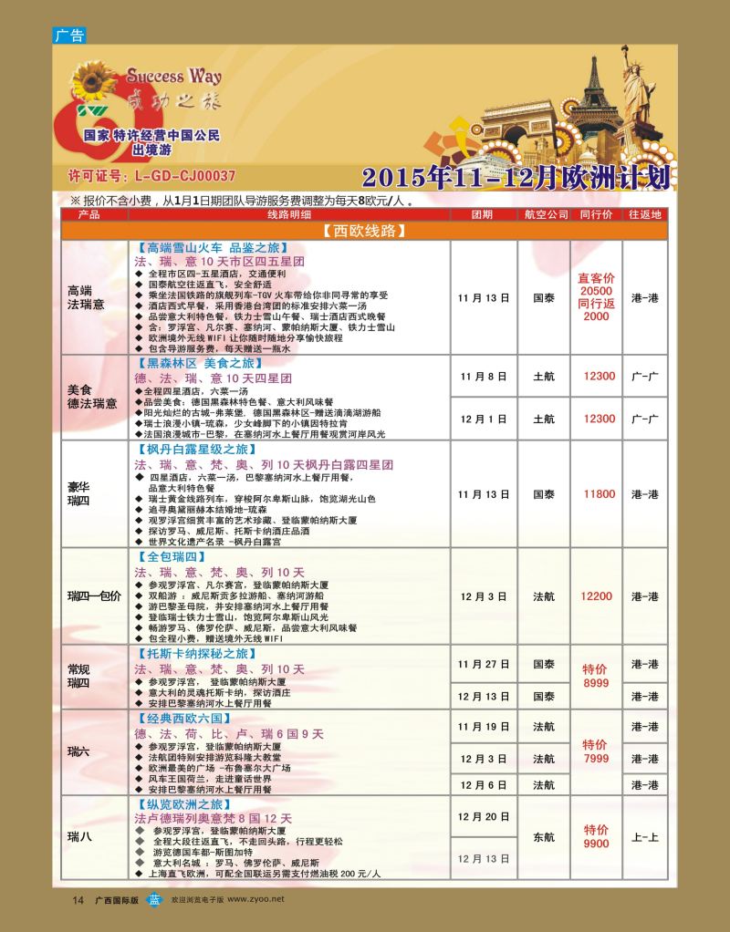 bb14广州成功之旅—欧洲、美洲、南美计划