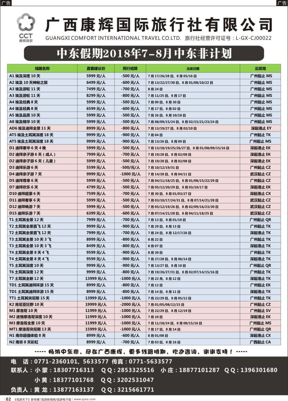 r002 广西康辉国旅—中东假期