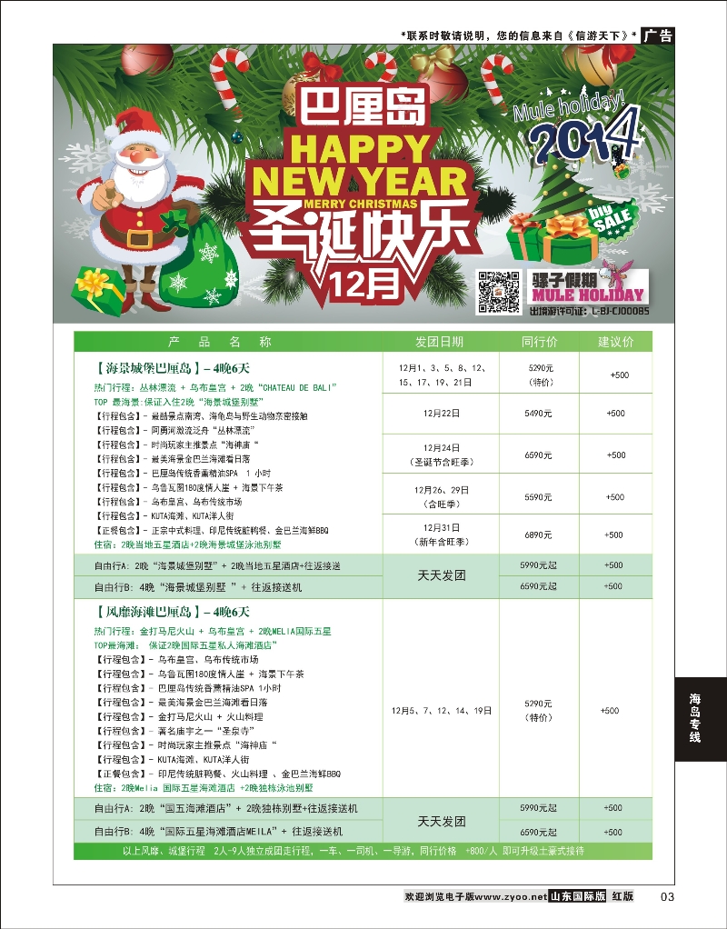 3 骡子假期--巴厘岛  海岛专版
