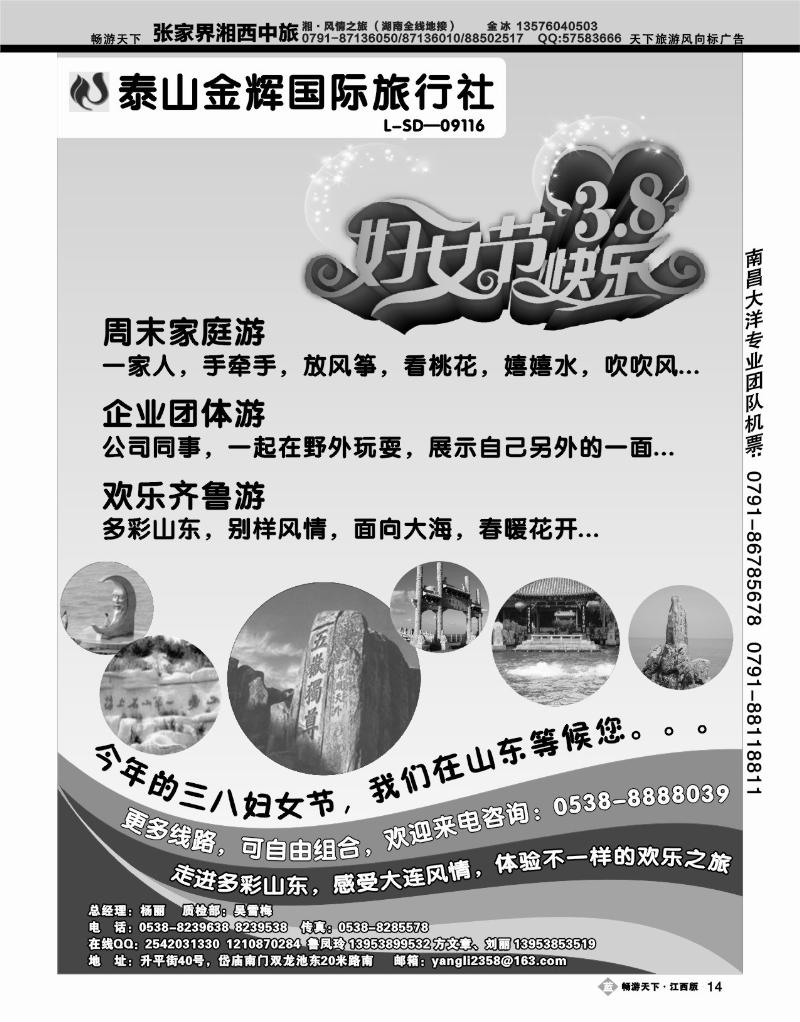 泰山金辉国际旅行社