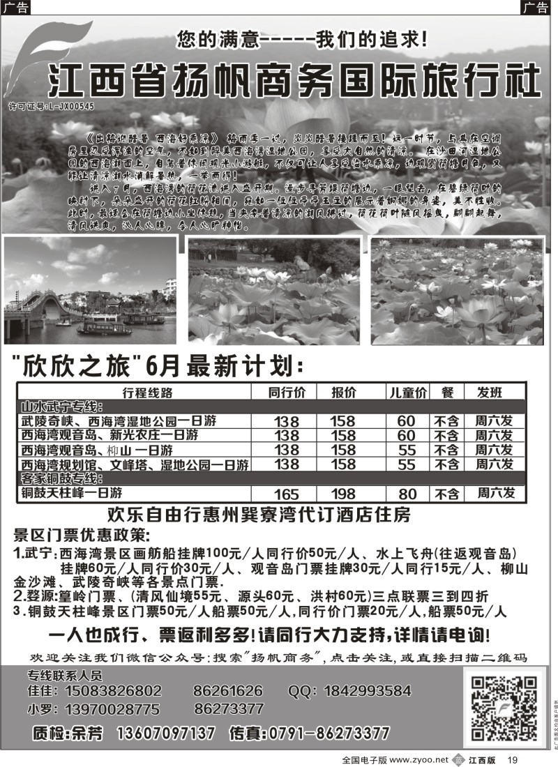 b黑019  杨帆商务国际旅行社